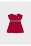 Baby Girl Marine Combed Cotton Dress Red