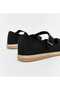 Women's Black Espadrille Ballet Flats (Not Suitable for Scalloped Feet) - 3