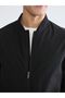 Lcwaikiki Classic Black College Collar Men's Jacket - 5