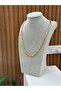 Vintage Mat Gold Kolye - 3