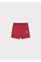 Baby Boy Two T-Shirts Combed Cotton Shorts Set Red - 4