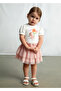 Baby Girl Printed Tshirt Cream - 5