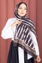 سلسلة شالات بنمط خطوط الفهد المدخنة