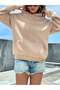 3 Yarn 100% Cotton Hooded Women's Sweatshirt Oversize Fit