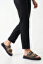 Mira Amara Women's Double Buckle Slippers 00120403 Black Leopard - 4