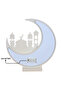 هلال رمضان ابيض&ذهبي المضيء HY359D, WHITE – يعمل ببطاريات AAA - 3