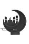 هلال رمضان اسود&ذهبي المضيء HY359F, BLACK&GOLD – يعمل ببطاريات AAA - 3
