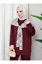 Scuba Bottom and Top Set with Fular Detail - 6