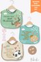 Set of 3 Holiday Combination Microfiber Baby Bibs Liquid-Proof 6-36 Months