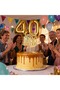 Gold Limited EDITION 1986 Gold Glitter Cake Topper for Birthday,Handmade Golden Cake Decoration (1pc - 6