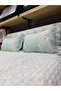 Ruffled Demre Printed Stone Wash Micro Soft Double Bedspread - 4