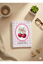 A5 Spiral Cardboard Cover Set of 2 Checkered School Notebooks 80 Sheets Cherry - 2