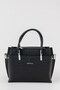 Pera Adjustable Strap, Embossed Lettering, Large Volume Women's Black Hand and Shoulder Bag Pbu5404 - 4