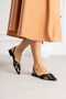 Elvan, Low Heeled Jurdan Bottom Shoes with Back Rubber Detail - 4
