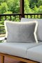 Throw Pillow Cover 35X50 cm Babyface Fabric Cream with Tassels