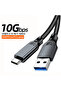كابل USB 3.2/3.1 Gen2 بطول 2 متر، بسرعة 10 جيجابت في الثانية، من النوع A إلى النوع C، لنقل البيانات، يدعم الشحن السريع QC 3.0 بقدرة 60 واط - 8