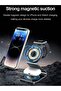 OJD-105 Black Magnetic Wireless Charger 3 in 1 Mobile Phone Holder Fast Charging Station for iPhone - 7