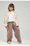 Li̇mi̇ Girl's Soft Raw Linen Combed Cotton Lined Summer Jacket with Shell Details - 3