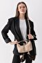 Nudea Soft Leather Look Adjustable Strap Women's Mink Baguette Crossbody Bag - 6