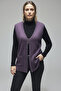 Women's Mercerized Vest with Three Button Pockets on the Front - 2