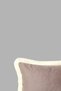 Throw Pillow Cover 35X50 cm Babyface Fabric Cream with Tassels - 4