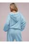 Oversize Fit Hooded Women's Sweatshirt 100% Cotton and 3 Threads - 3