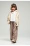 Li̇mi̇ Girl's Soft Raw Linen Combed Cotton Lined Summer Jacket with Shell Details - 2