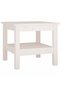 Coffee table, white, 45x45x40 cm, solid pine wood - 2