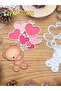 Original Lovely Valentines Day Baby Bear with Love Balloons Bundle Metal Cutting Dies Scrapbookin... - 8