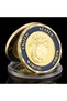 Gold United States 1st Marine Division Souvenir Golden Plated Coin No Better Friend,No Worse Enemy C - 2
