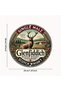 Round 20X20CM 2D Flat, Glenfiddich Scotch Whisky Vintage Metal Wall Art Plaque - 8x8 Inch Aluminum T - 4