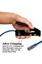 أداة تجعيد ZoeRax RJ45 لتمرير كابلات Cat6 و Cat6A و Cat5 و Cat5e مع منفذ تمرير 8/6P... - 6
