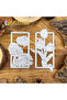 Original Beautiful Flowers and Leaves Tulips Monstera Deliciosa Square Fram Metal Cutting Dies Sc... - 3