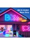 شريط إضاءة LED نيون RGBIC ذكي مزود بوحدة تحكم بلوتوث بطول 10 أمتار، بألوان متغيرة ساحرة - 4