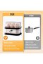 Electric Egg Boiler,6 Egg Capacity Electric Egg Cooker for Boiled Eggs Auto Shut Off 200Watt - 3