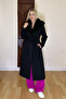 Women's Belted, Lined, Fur-Trimmed Long Cashmere Coat