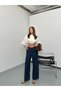 New Season Comfortable Fit Linen Pants with Tubular Waist and Elastic Back - 3