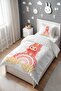 Floral Rainbow Pofi Patterned Single Baby Kids Bedding Set - 3