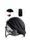 1 PC Waterproof Dustproof Foldable Industrial Electric Fan Cover Sun Protection Cover 210D Oxford... - 4