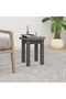 Coffee table, gray, Ø 35x35 cm, solid pine wood