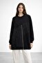 Women's Zipper Detailed Stoned Tunic 10769 - 4