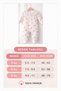 Baby Girl Floral Patterned Lace Detailed Bandana Jumpsuit 100% Cotton Fabric - 4