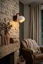 Modern Concrete Look Decorative Wall Sconce |   Living Room Bedroom Chain Switch Lighting |   E27 - 3