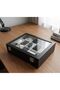 Premium 15-Slot Fully Leather Covered Stylish Design Watch Storage Box with Glass Cover Size (34X24X8)Cm - 5