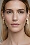 Women's Xuping Stone-Set Rectangular Earrings Do Not Fade - 4