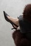 Costa Women's Heeled Wrinkled Leather Shoes Brown - 2