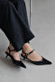 Melvin Women's Heeled Patent Leather Shoes Black - 3