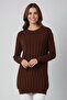 Patterned Tunic N3174 Brown - 2