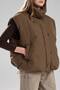 Women's Premium Quality Design Vest with Filling Inside and Buttons on the Front - 6
