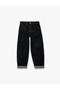 Folded-Legged Navy Blue Boy's Jean Trousers 6Skb40041Td - 3